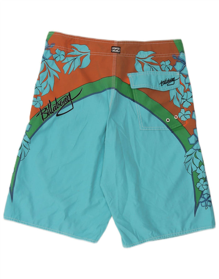 Pantaloni scurți de înot grafic pentru bărbați Billabong, mari, albastru, din poliester floral