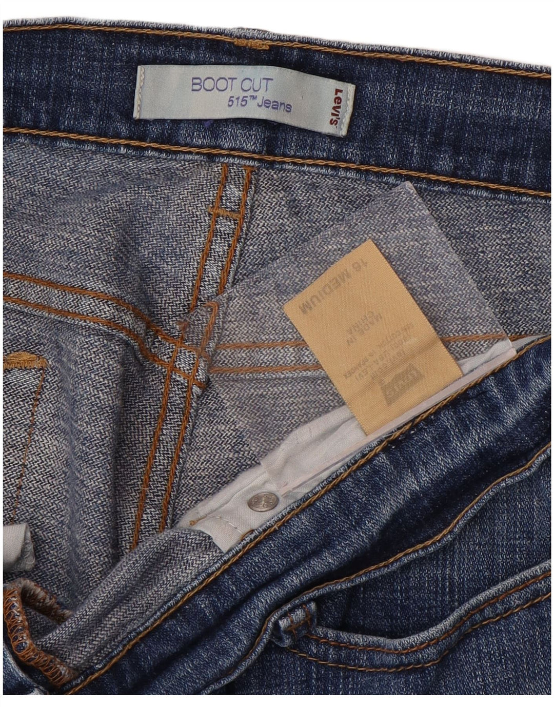 Jeans Levi's 515 Bootcut pentru femei US 16 2XL W36 L31 albastru bumbac