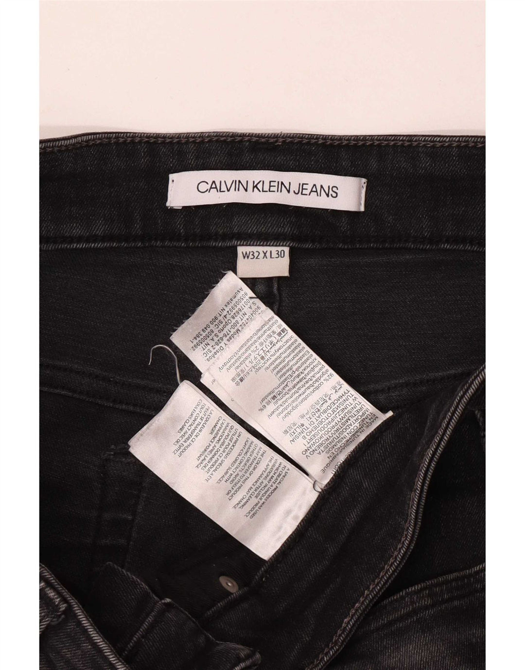Blugi slim pentru bărbați Calvin Klein W32 L30 bumbac gri
