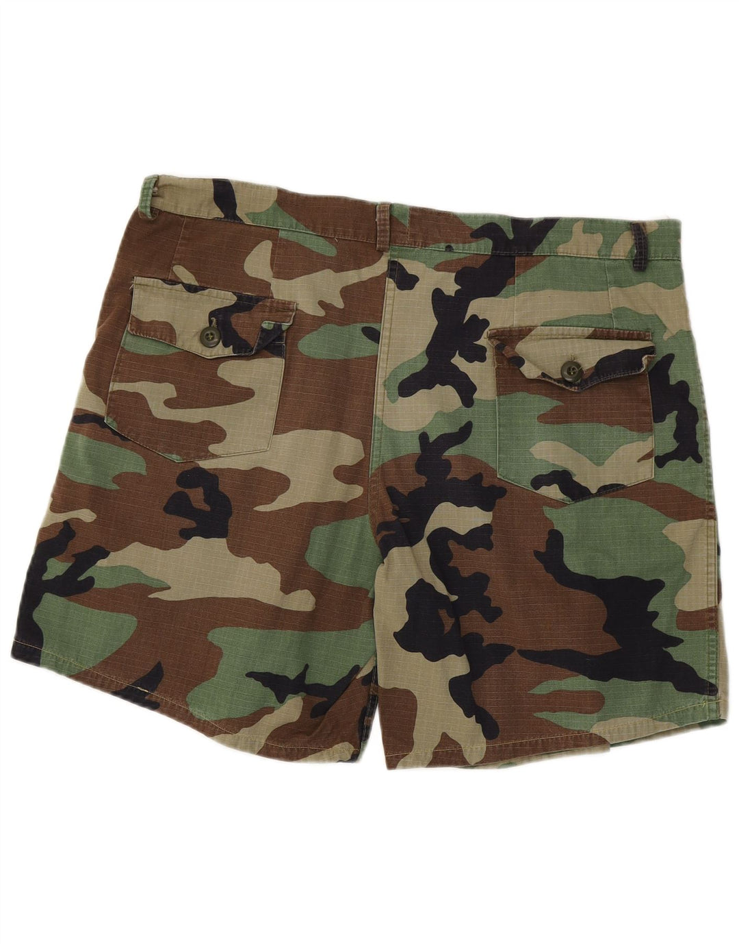 Pantaloni scurți casual pentru bărbați VINTAGE W38 XL bumbac camuflat kaki
