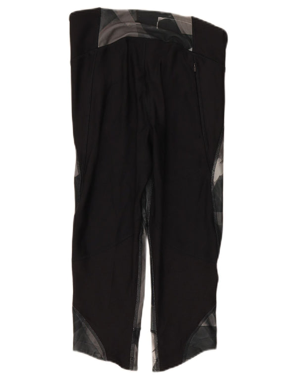 Leggings Capri Under Armour pentru femei Heat Gear UK 14 Medium Black Geometric