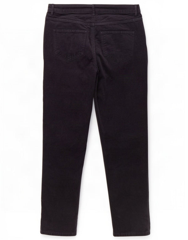 Pantaloni din velur pentru femei Marks & Spencer UK 14 Large W32 L28 Bleumarin