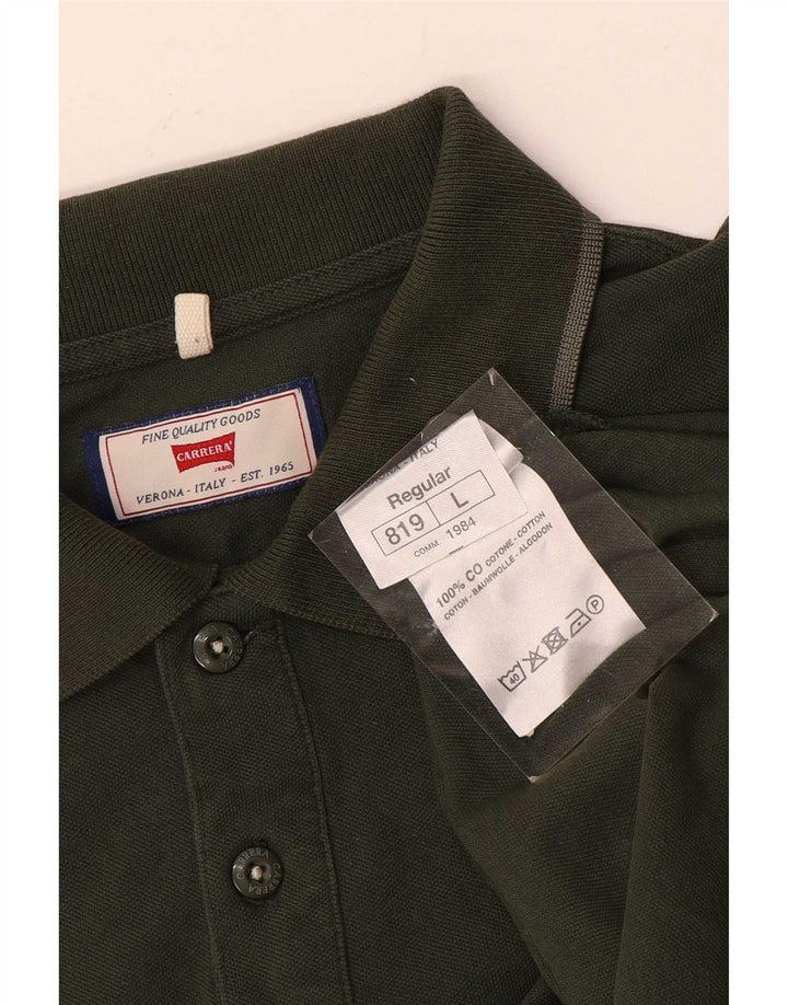 Cămașă polo Carrera pentru bărbați, bumbac kaki mare