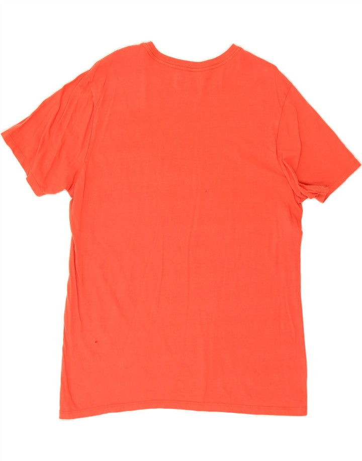 HURLEY Mens Graphic T-Shirt Top Large Red Cotton Vintage Hurley and Second-Hand Hurley from Messina Hembry 