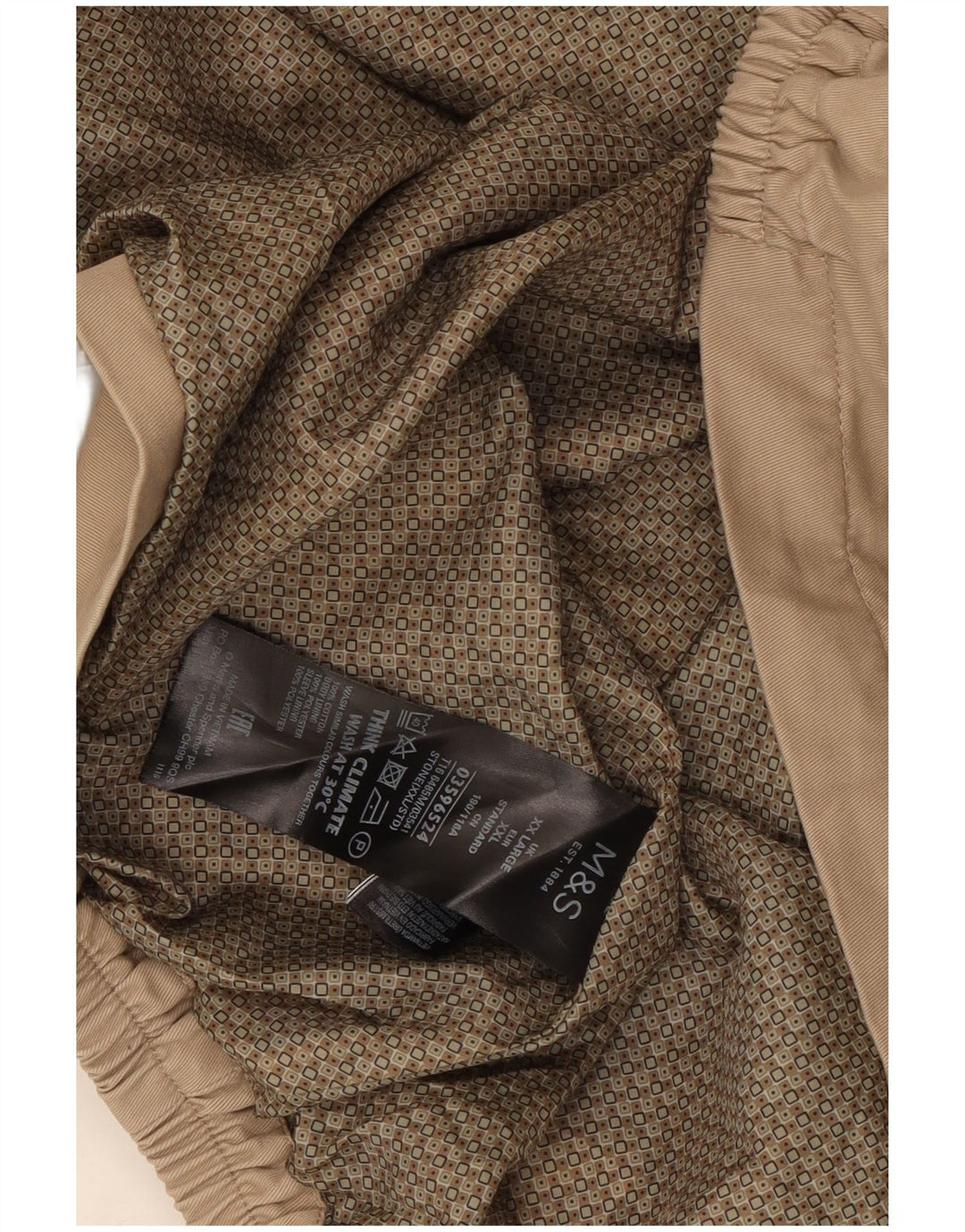 Geacă bomber pentru bărbați Marks & Spencer UK 44 2XL bumbac bej