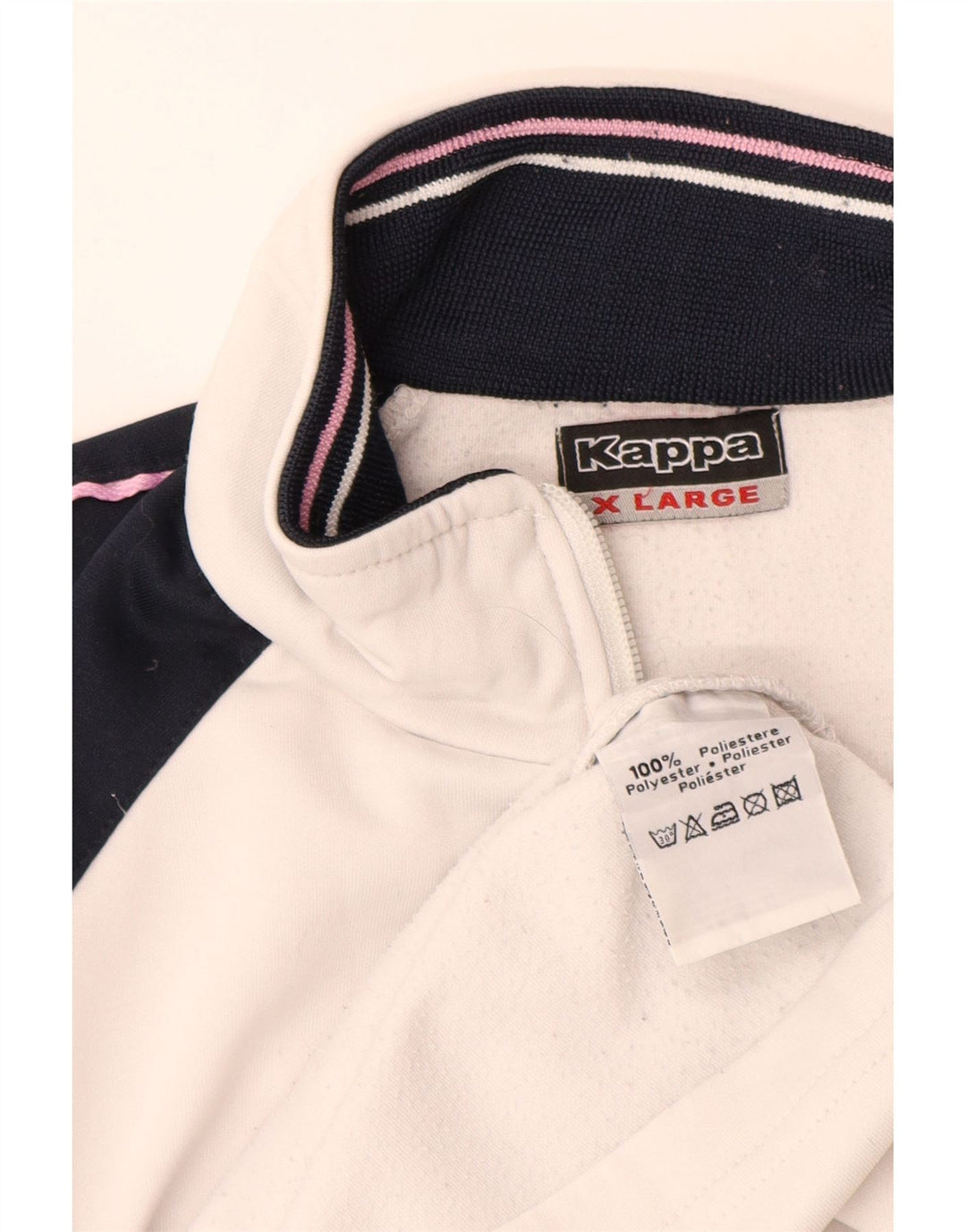 Jachetă de trening pentru femei Champion UK 18 XL, poliester color bloc alb