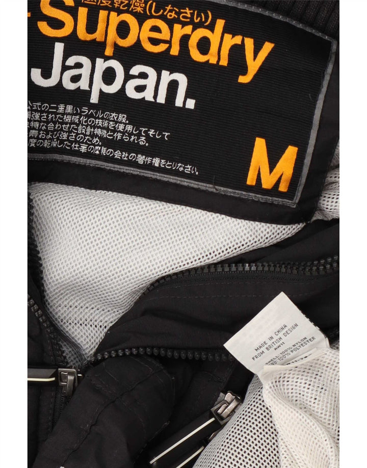 Jachetă de ploaie Superdry pentru femei UK 14 Medium Black