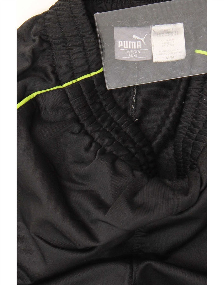 Pantaloni de trening Puma pentru băieți 7-8 ani, mediu negru, poliester color bloc