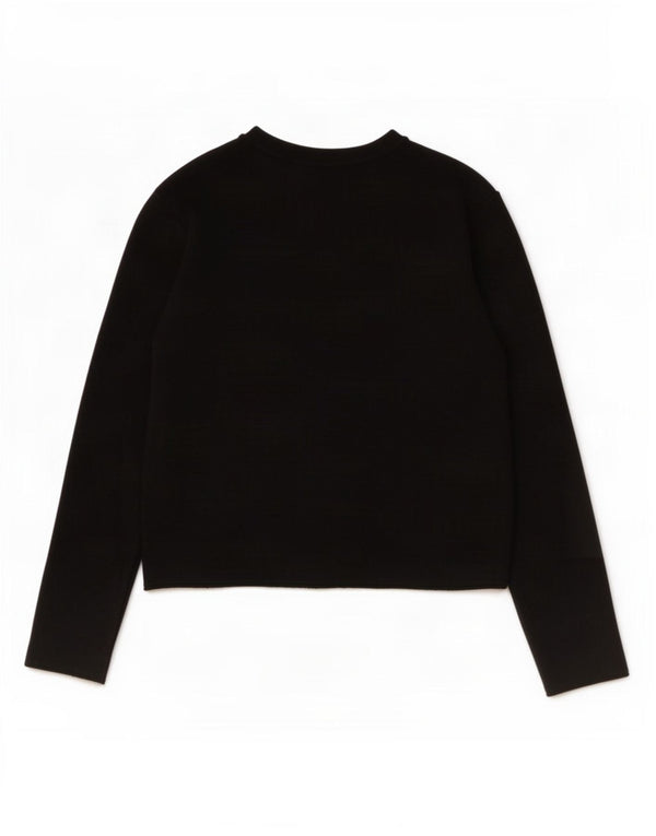 Pulover cardigan pentru femei Zara UK 14 Medium Black Viscose