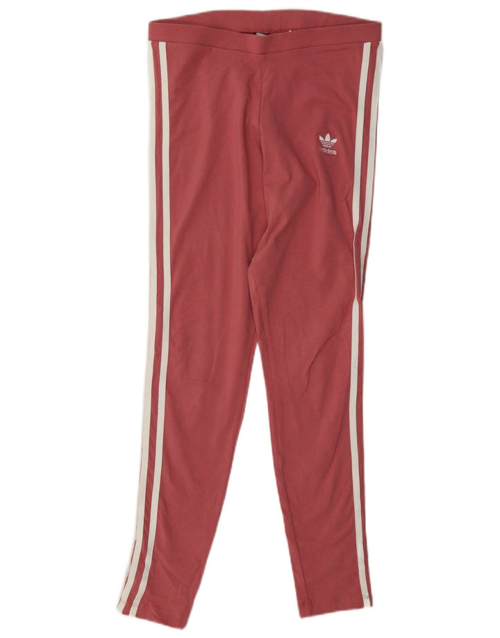 Leggings pentru femei Adidas UK 10 mic roz bumbac