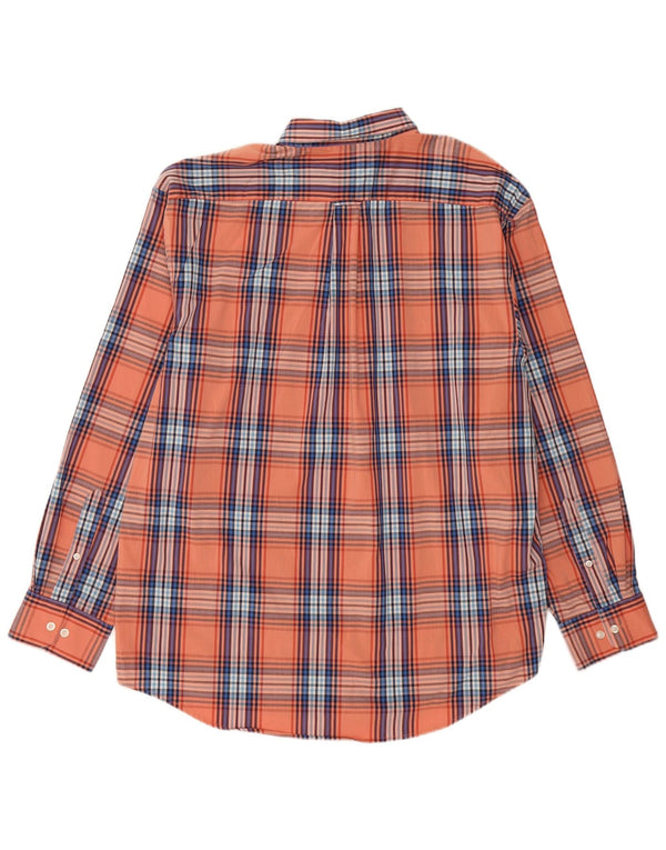 Cămașă pentru bărbați Izod XL Orange Check Bumbac