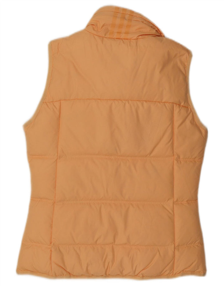 Gilet căptușit pentru femei ADIDAS UK 10 Poliester portocaliu mic