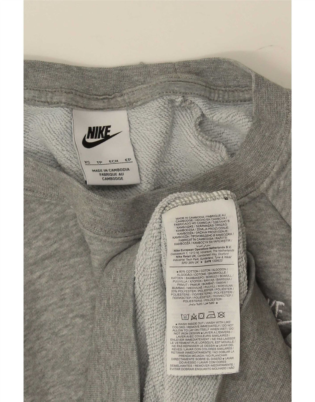 Pulover Nike pentru femei UK 6 XS bumbac gri