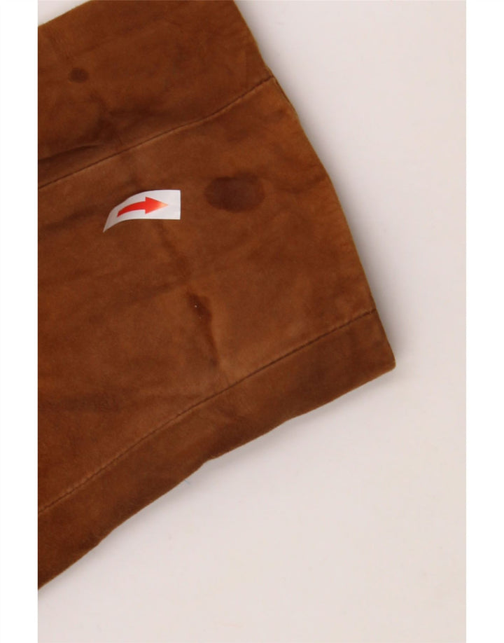 Pardesiu de piele intoarsa pentru femei VINTAGE UK 20 2XL din piele bej