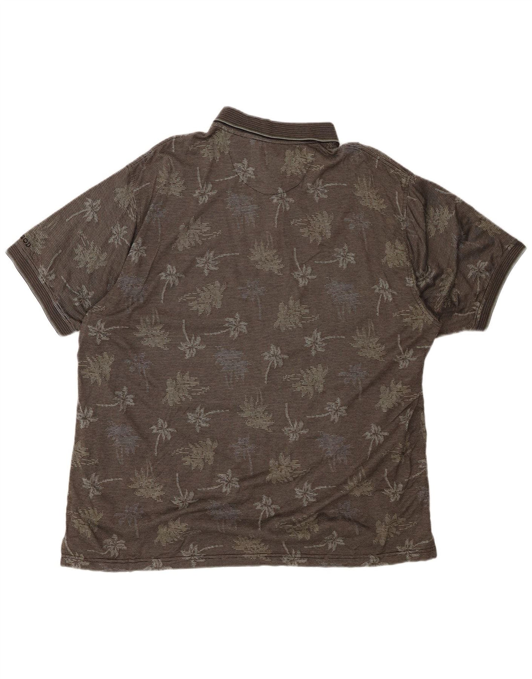 Cămașă polo de golf IZOD pentru bărbați XL, bumbac floral, gri