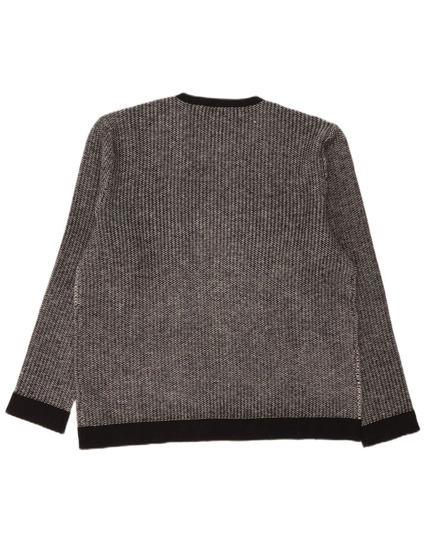 Pulover Calvin Klein pentru bărbați, cu gât crew, XL, lână color bloc, gri
