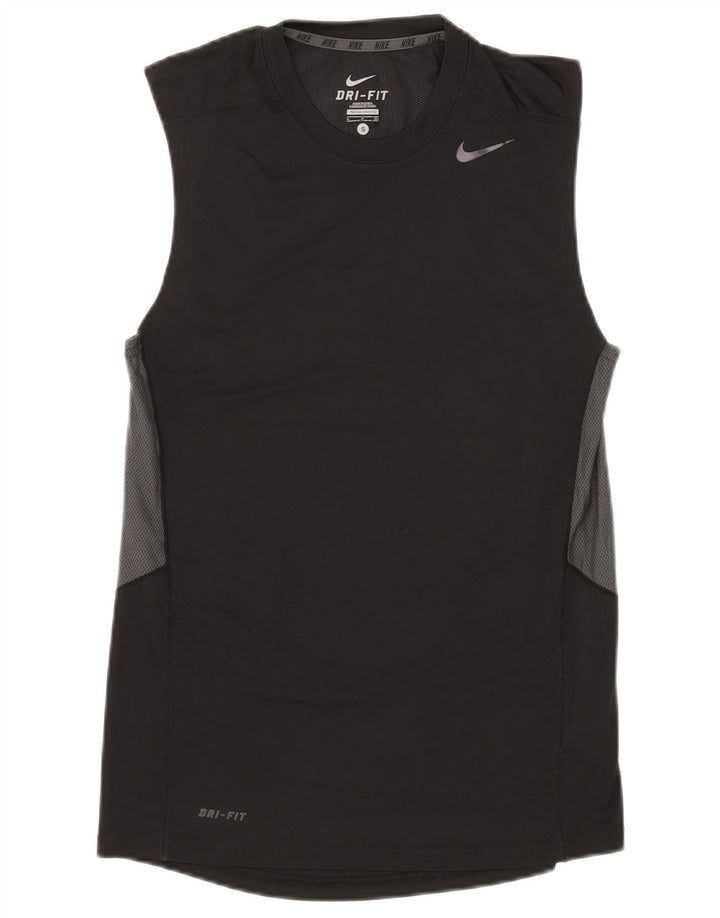 Vesta Nike Dri Fit pentru bărbați, mic, negru, poliester