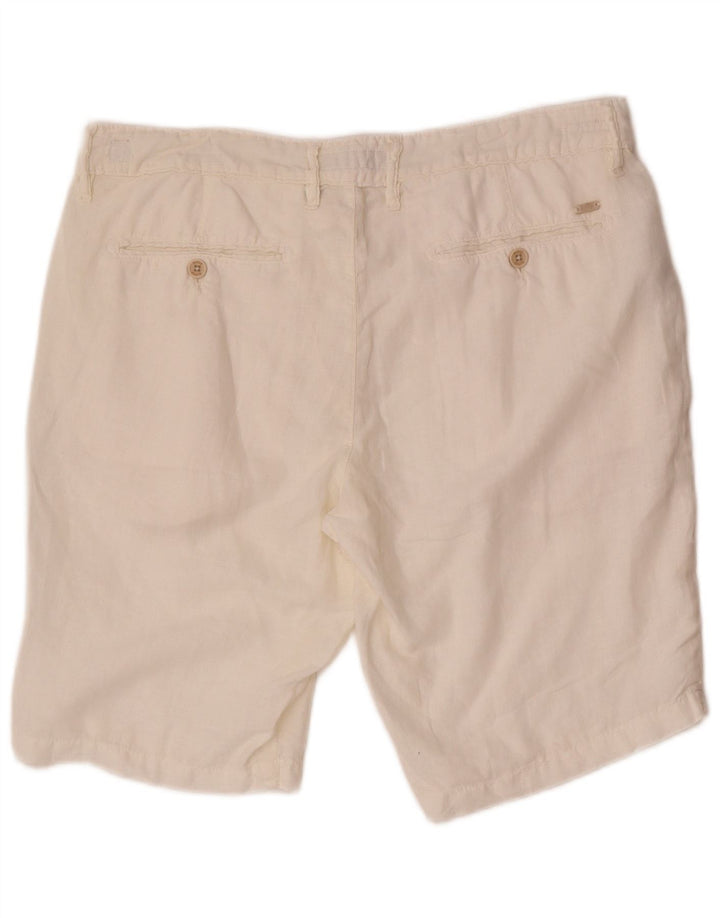 Pantaloni scurți chino pentru bărbați Rifle W32, in alb mediu