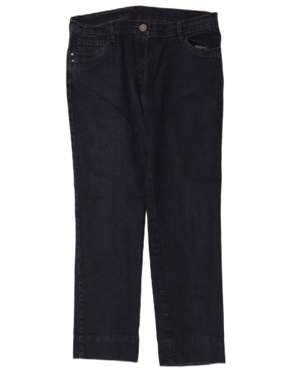 Blugi drepti pentru femei Marks & Spencer UK 14 Large W32 L27 Bleumarin