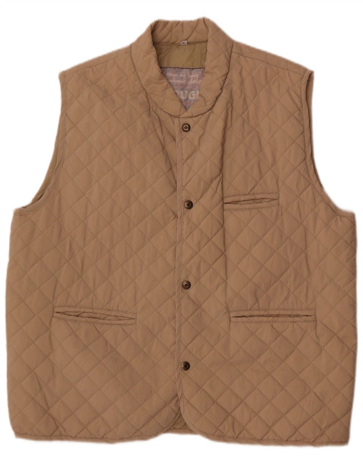 Gilet matlasat Brugi pentru bărbați UK 42 XL poliester bej