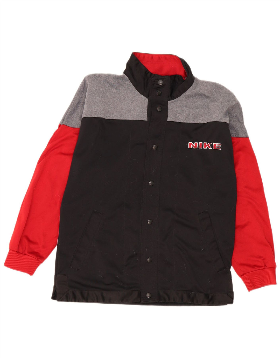 Jachetă de top pentru trening grafic Nike pentru băieți 12-13 ani, mare, negru, color block