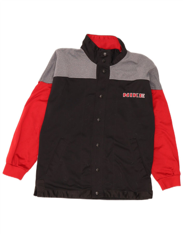 Jachetă de top pentru trening grafic Nike pentru băieți 12-13 ani, mare, negru, color block