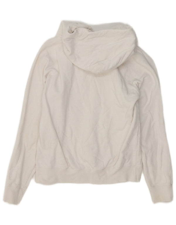 Pulover pentru femei Champion Crop Graphic Hoodie UK 6 XS Bumbac alb