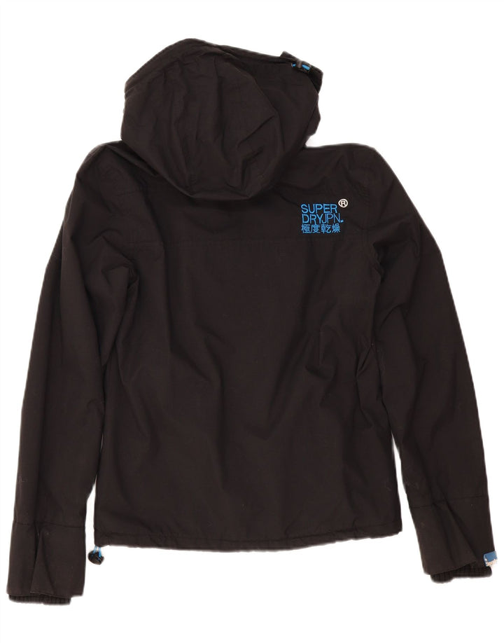 Jachetă Windbreaker cu glugă Superdry pentru femei UK 10 Small Black
