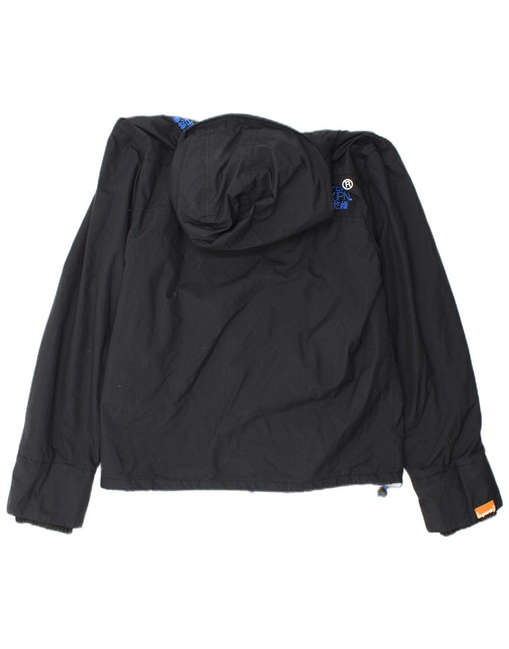 SUPERDRY Jachetă Windbreaker cu grafică pentru femei UK 14 Medium Black
