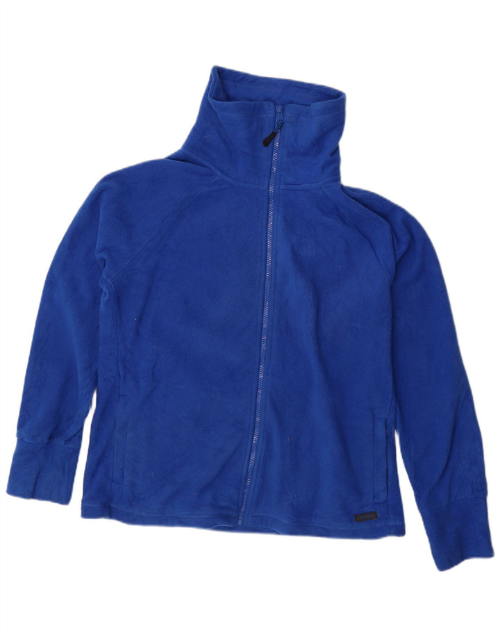 Jachetă din lână CALVIN KLEIN pentru femei, UK 14, poliester albastru mediu