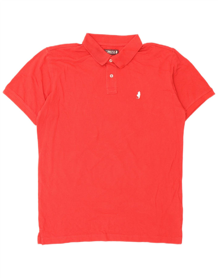 Tricou polo Marlboro Classics pentru bărbați, bumbac roșu mare