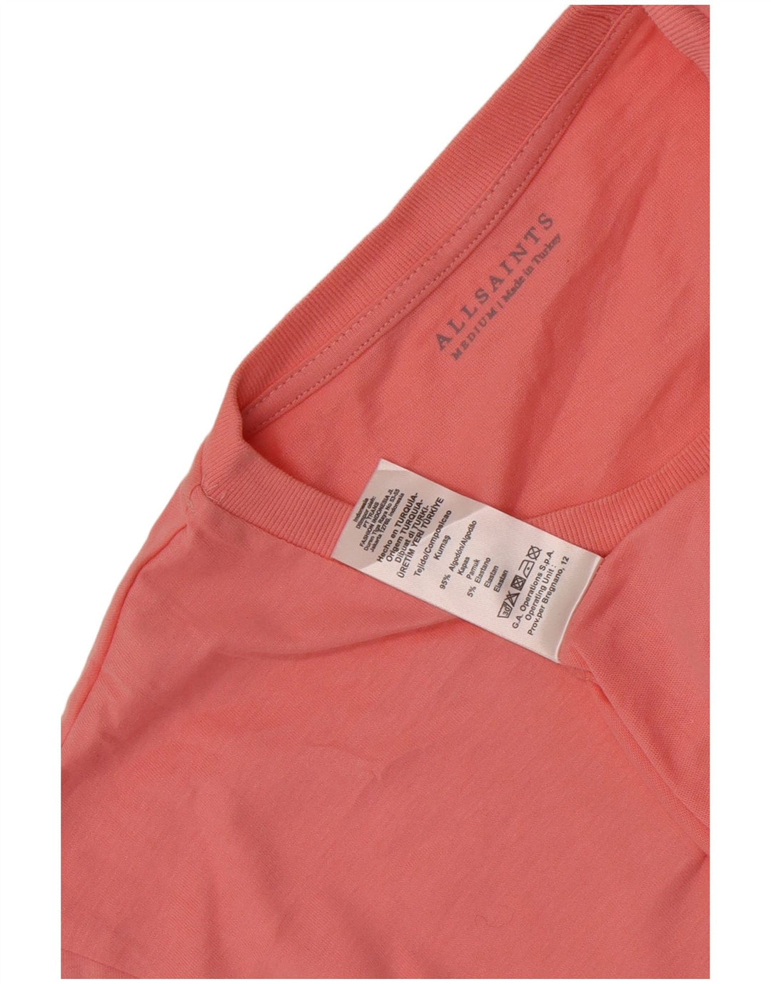Tricou Bărbați All Saints Top Medium Roz Bumbac