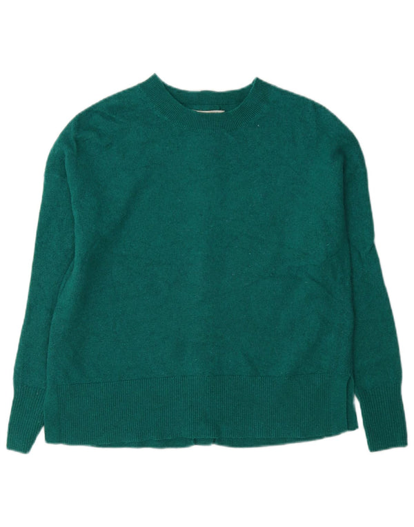 Pulover Hobbs pentru femei, supradimensionat, cu gâtul turn, lână verde UK 6 XS