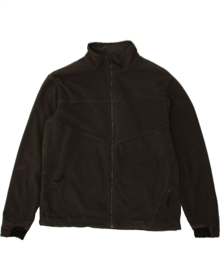 COLUMBIA Womens Fleece Jacket UK 18 XL Brown Polyester Vintage Columbia and Second-Hand Columbia from Messina Hembry 
