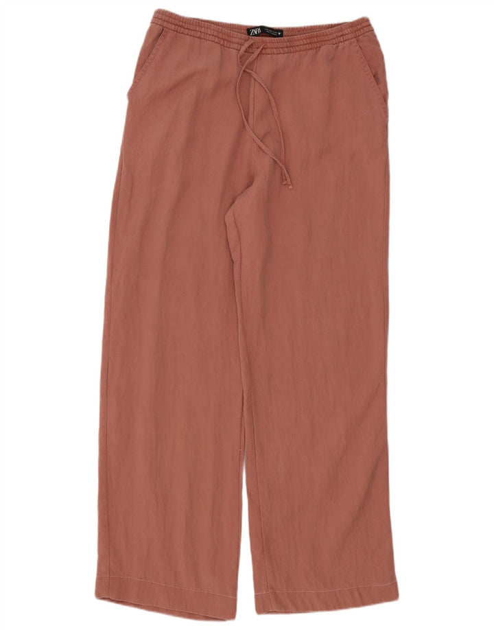 Pantaloni largi pentru femei Zara Mediu L28 L30 Roz