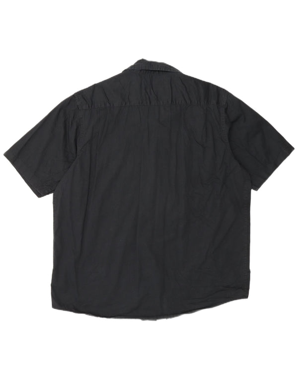 Cămașă cu mânecă scurtă pentru bărbați Wrangler, bumbac negru mare