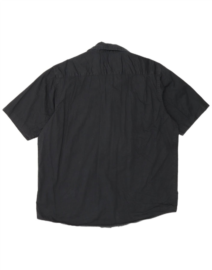 Cămașă cu mânecă scurtă pentru bărbați Wrangler, bumbac negru mare