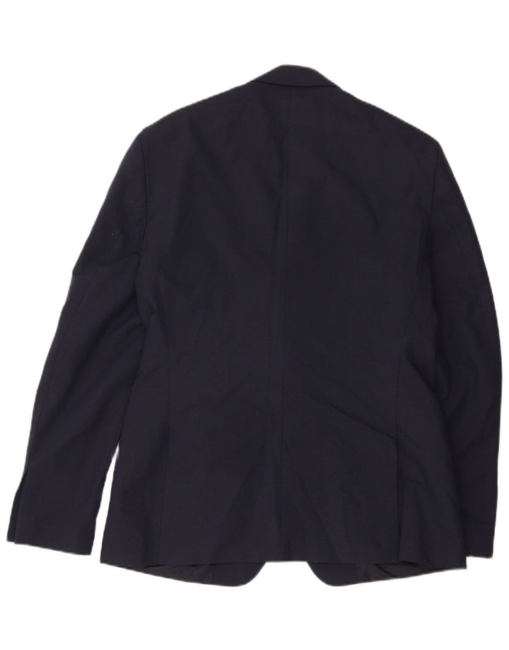 Blazer pentru bărbați Zara cu 2 nasturi EU 54 XL Poliester bleumarin