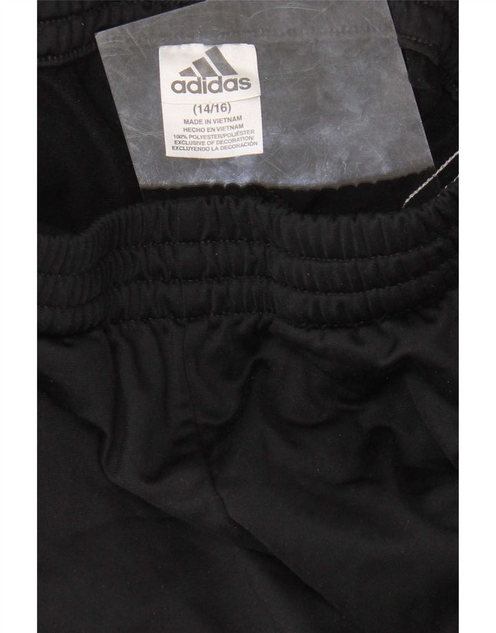 Pantaloni de trening Adidas pentru băieți 12-13 ani, mari, negru, poliester