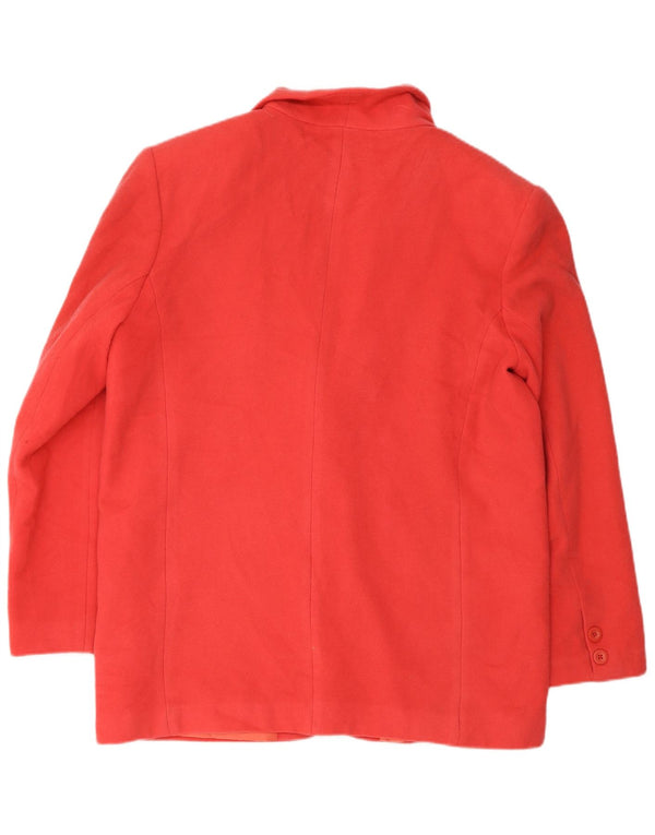 Jachetă vintage pentru femei cu 2 nasturi IT 48 XL Lână roșie
