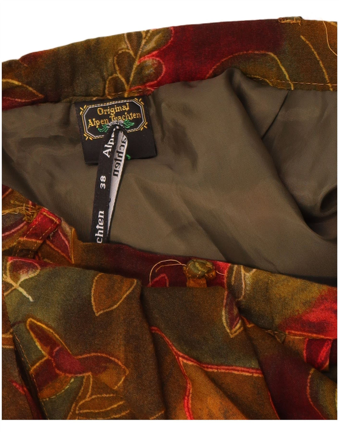 ORIGINAL ALPEN TRACHTEN Fusta A-Line pentru femei EU 38 Medium W26 Burgundy