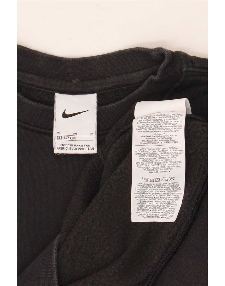 Pulover Nike pentru băieți 10-11 ani, mediu negru, bumbac