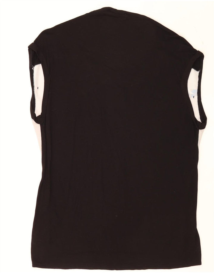 Bluză fără mâneci pentru femei Oasis UK 12 Medium Black Colourblock Viscose