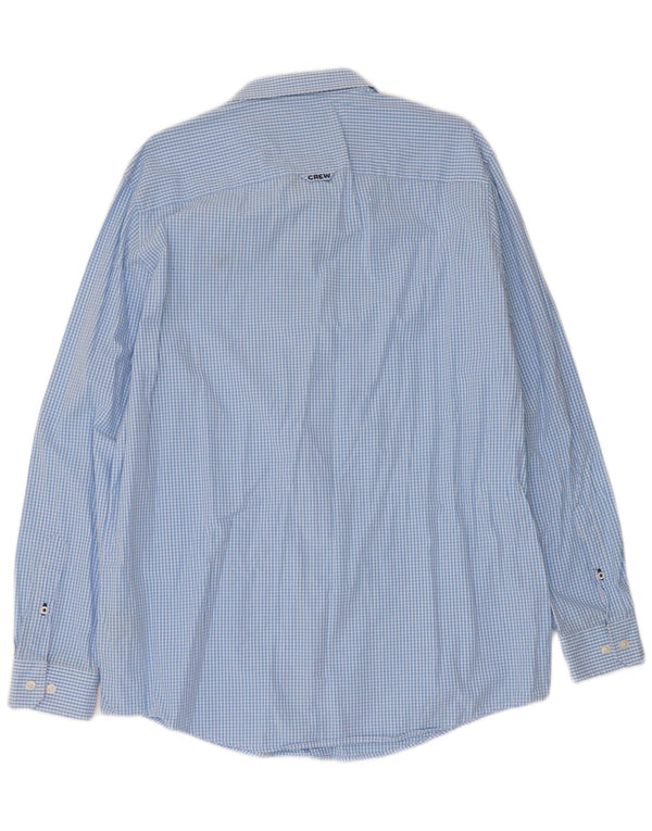 Crew Clothing Cămașă clasică pentru bărbați, XL, bumbac vichy albastru