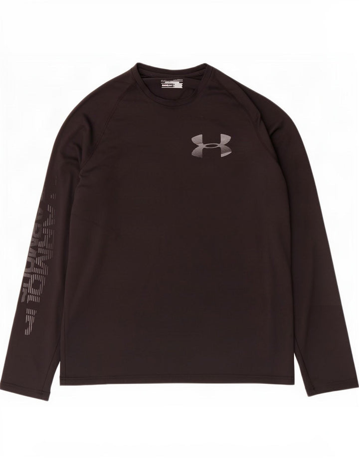 Under Armour Heat Gear Graphic Top cu mânecă lungă Poliester negru mediu