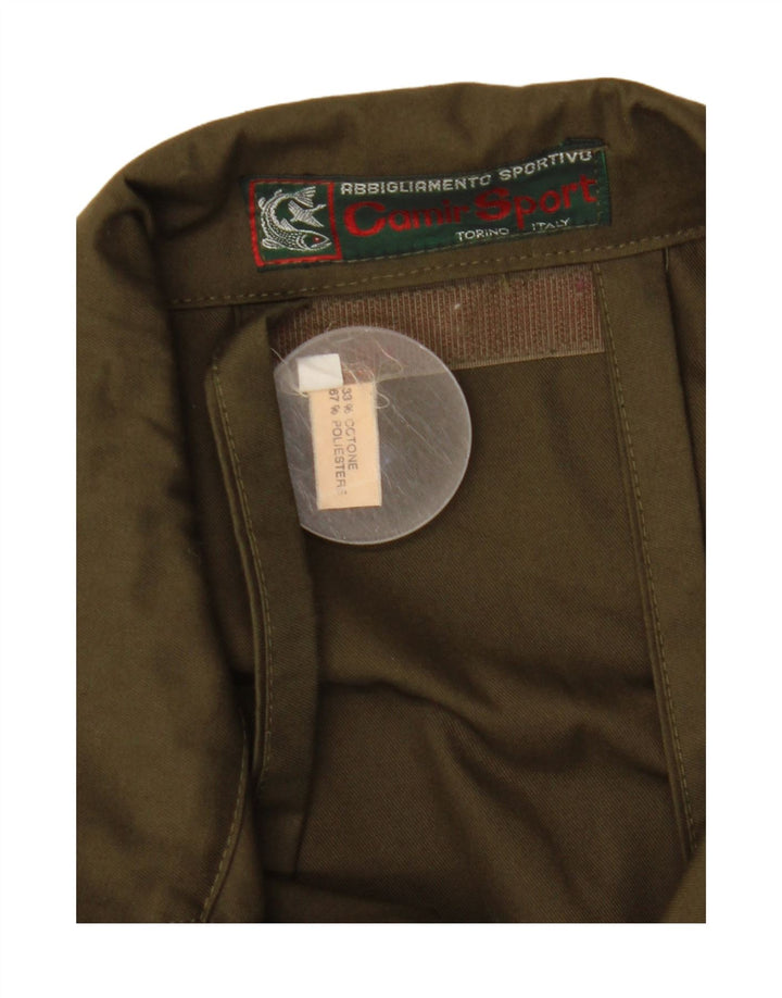 Jachetă vintage pentru bărbați IT 56 3XL Kaki Poliester