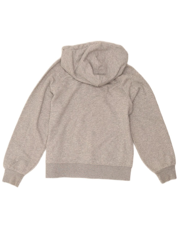 Pulover cu glugă supradimensionat cu grafic Tommy Hilfiger pentru femei UK 6 XS Gri cu dungi