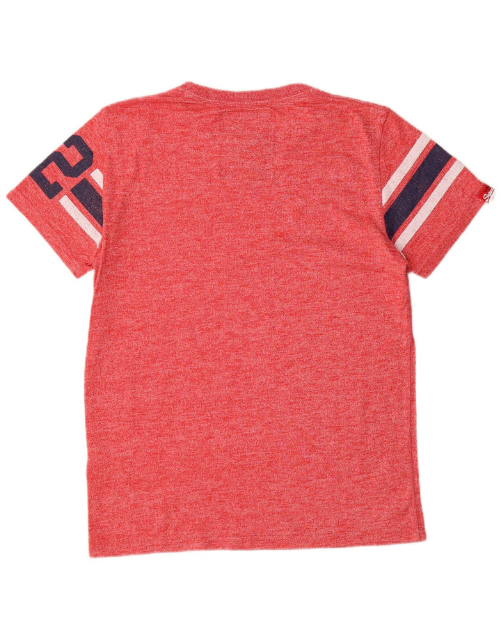 Tricou grafic pentru bărbați Superdry Top din bumbac roșu mediu