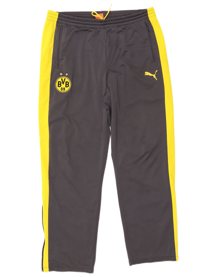 Pantaloni de trening PUMA BVB Dortmund pentru bărbați XL, gri, bloc de culoare
