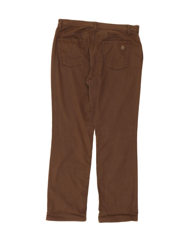 TRUSSARDI Womens Straight Jeans W32 L30 Brown Cotton Vintage Trussardi and Second-Hand Trussardi from Messina Hembry 